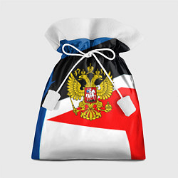Мешок для подарков Спортивная геометрия герб, цвет: 3D-принт