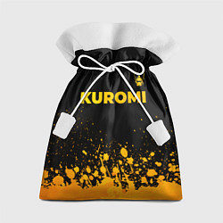 Мешок для подарков Kuromi - gold gradient посередине, цвет: 3D-принт