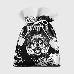 Мешок для подарков Led Zeppelin рок пес, цвет: 3D-принт