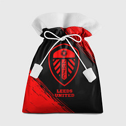 Мешок для подарков Leeds United - red gradient, цвет: 3D-принт