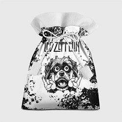 Мешок для подарков Led Zeppelin - рок пес, цвет: 3D-принт