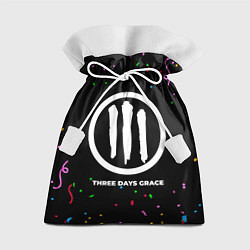 Мешок для подарков Three Days Grace конфети, цвет: 3D-принт