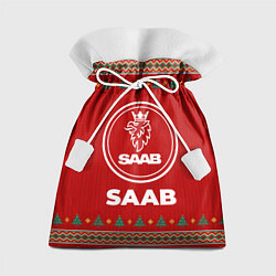 Мешок для подарков Saab new year, цвет: 3D-принт