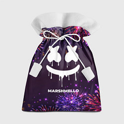 Мешок для подарков Праздничный Marshmello, цвет: 3D-принт