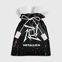 Мешок для подарков Metallica конфети, цвет: 3D-принт