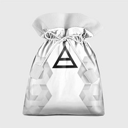 Мешок для подарков Thirty Seconds to Mars white poly, цвет: 3D-принт