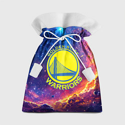 Мешок для подарков Голден Стэйт Уорриорз в космосе, цвет: 3D-принт
