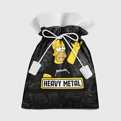 Мешок для подарков Heavy metal Гомер симпсон, цвет: 3D-принт