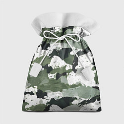 Мешок для подарков Зеленый фактурный камуфляж, цвет: 3D-принт
