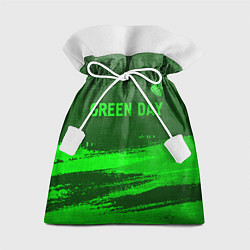 Мешок для подарков Green Day - green gradient посередине, цвет: 3D-принт