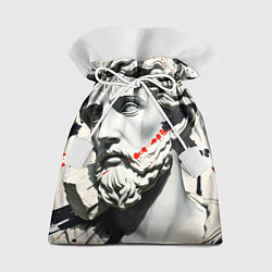 Мешок для подарков Античный портрет зарисовки, цвет: 3D-принт
