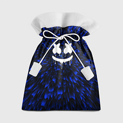 Мешок для подарков Marshmello blue energy, цвет: 3D-принт