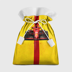 Мешок для подарков Формула 1 на желтом, цвет: 3D-принт