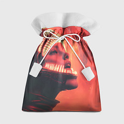 Мешок для подарков Скафандр Чужого на девушке, цвет: 3D-принт