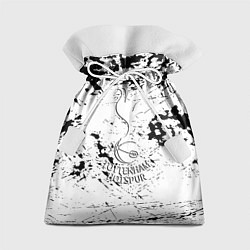 Мешок для подарков Тоттенхэм черно белые краски, цвет: 3D-принт