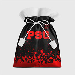 Подарочный мешок PSG - red gradient посередине