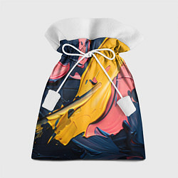 Мешок для подарков Мазки акриловой краски, цвет: 3D-принт