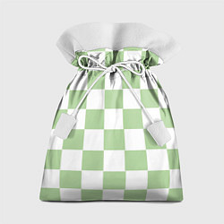 Мешок для подарков Квадраты зелёные, цвет: 3D-принт