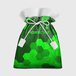 Подарочный мешок Porsche - green gradient посередине