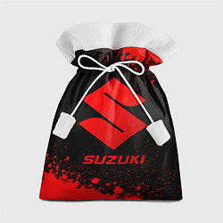 Мешок для подарков Suzuki - red gradient, цвет: 3D-принт