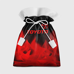 Мешок для подарков Toyota - red gradient посередине, цвет: 3D-принт