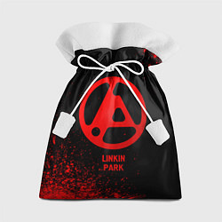 Мешок для подарков Linkin Park 2024 - red gradient, цвет: 3D-принт