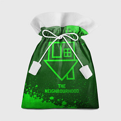 Мешок для подарков The Neighbourhood - green gradient, цвет: 3D-принт