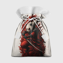 Мешок для подарков Демоническая панда самурай - нейроарт, цвет: 3D-принт