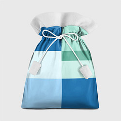 Мешок для подарков Мятное небо колор-блок, цвет: 3D-принт