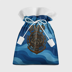 Мешок для подарков ВМФ агрессивный русский волк, цвет: 3D-принт