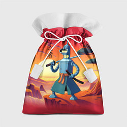 Мешок для подарков Бендер ниндзя в Японском пейзаже, цвет: 3D-принт