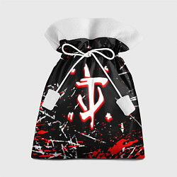 Мешок для подарков Doom краски штрихи, цвет: 3D-принт