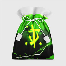 Мешок для подарков Doom шторм кислотное лого, цвет: 3D-принт