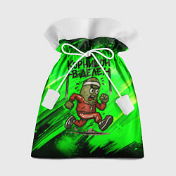 Мешок для подарков Корнишон в деле - спортсмен, цвет: 3D-принт