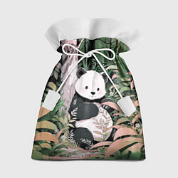 Мешок для подарков Панда в лесу, цвет: 3D-принт