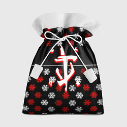 Мешок для подарков Doom winter pattern steel, цвет: 3D-принт