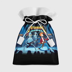 Мешок для подарков Rock group Futurama - ai art fantasy, цвет: 3D-принт