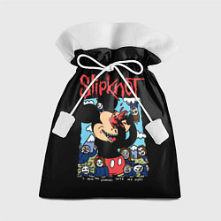 Мешок для подарков Слипкнот и Микки Маус - I push my fingers into my, цвет: 3D-принт