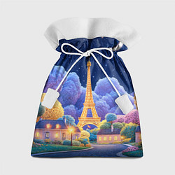 Мешок для подарков Eiffel tower, цвет: 3D-принт