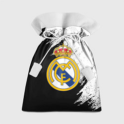 Мешок для подарков Real Madrid текстура штрихи, цвет: 3D-принт