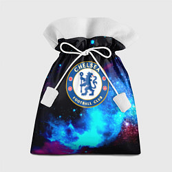 Мешок для подарков Челси неоновый космос, цвет: 3D-принт