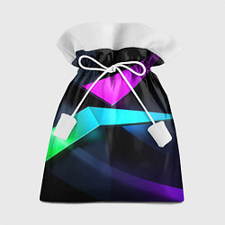 Мешок для подарков Neon colored geometric, цвет: 3D-принт