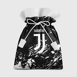 Мешок для подарков Juventus белые штрихи красок, цвет: 3D-принт