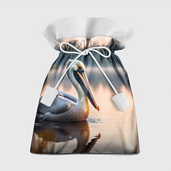 Мешок для подарков Пеликан на рассвете, цвет: 3D-принт