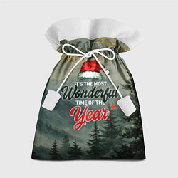 Мешок для подарков Горная идиллия зимы, цвет: 3D-принт