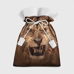 Мешок для подарков Взгляд льва, цвет: 3D-принт