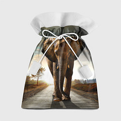 Мешок для подарков Дикий слон, цвет: 3D-принт