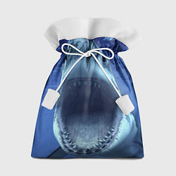 Мешок для подарков Белая акула, цвет: 3D-принт