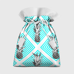 Мешок для подарков Ананасы 15, цвет: 3D-принт