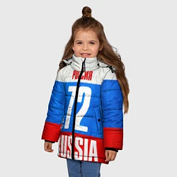 Куртка зимняя для девочки Russia: from 72, цвет: 3D-черный — фото 2